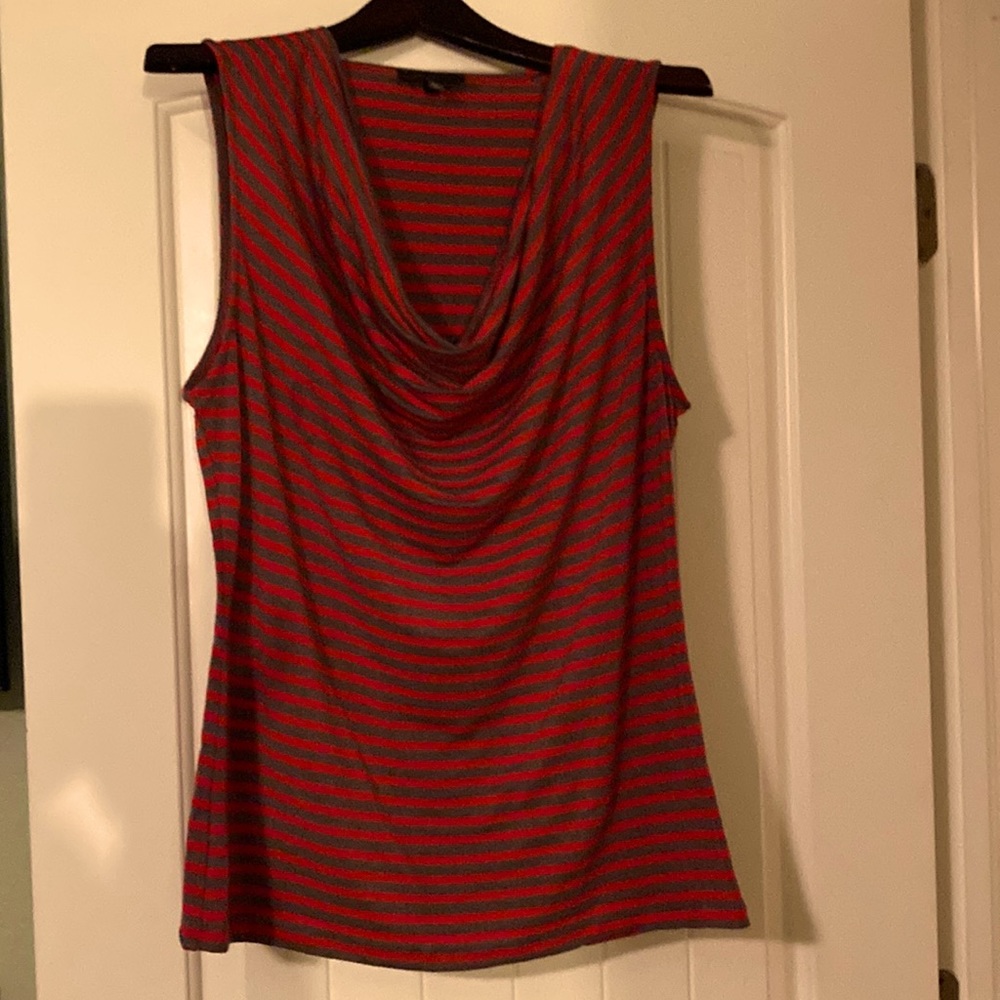British Brand Fenn Wright Manson sleeveless Cowl Neck Top.